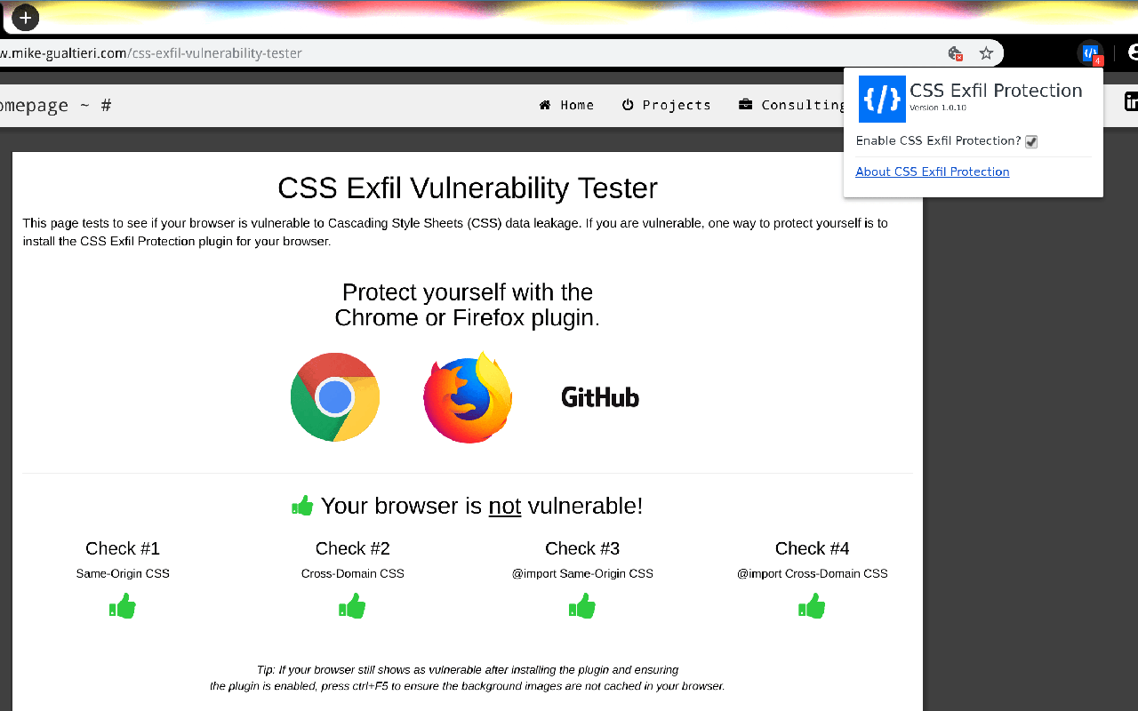 CSS Exfil Protection截图1