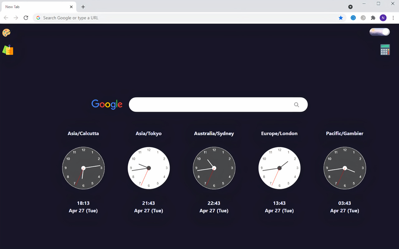 World Clock with Sticky Notes & Calculator截图2