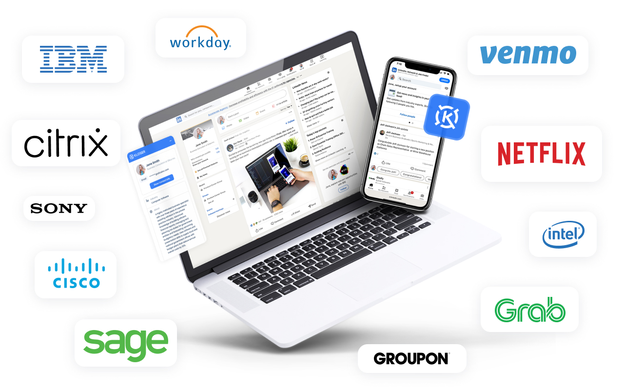 Kloser - Find B2B Contact info with one click截图1