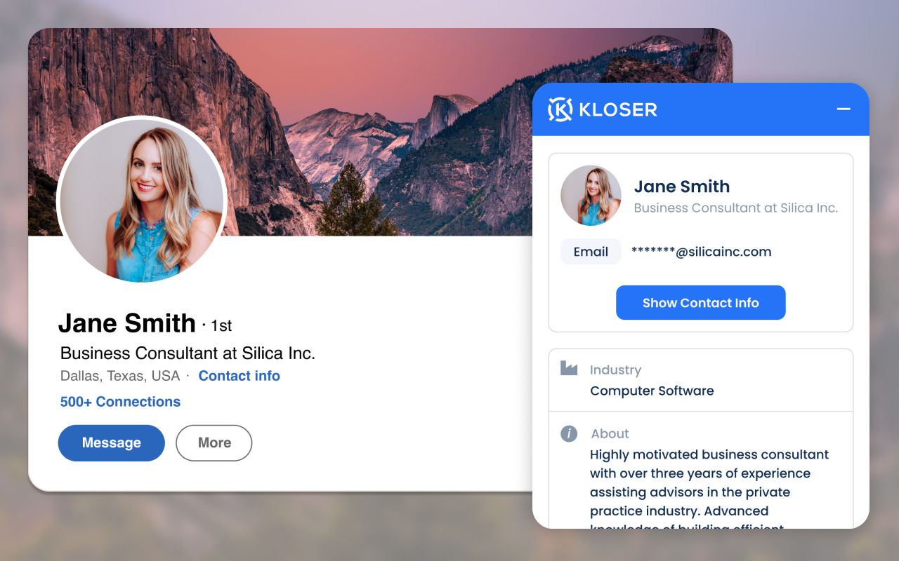 Kloser - Find B2B Contact info with one click截图2