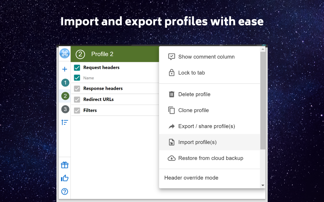 ModHeader - Modify HTTP headers截图4