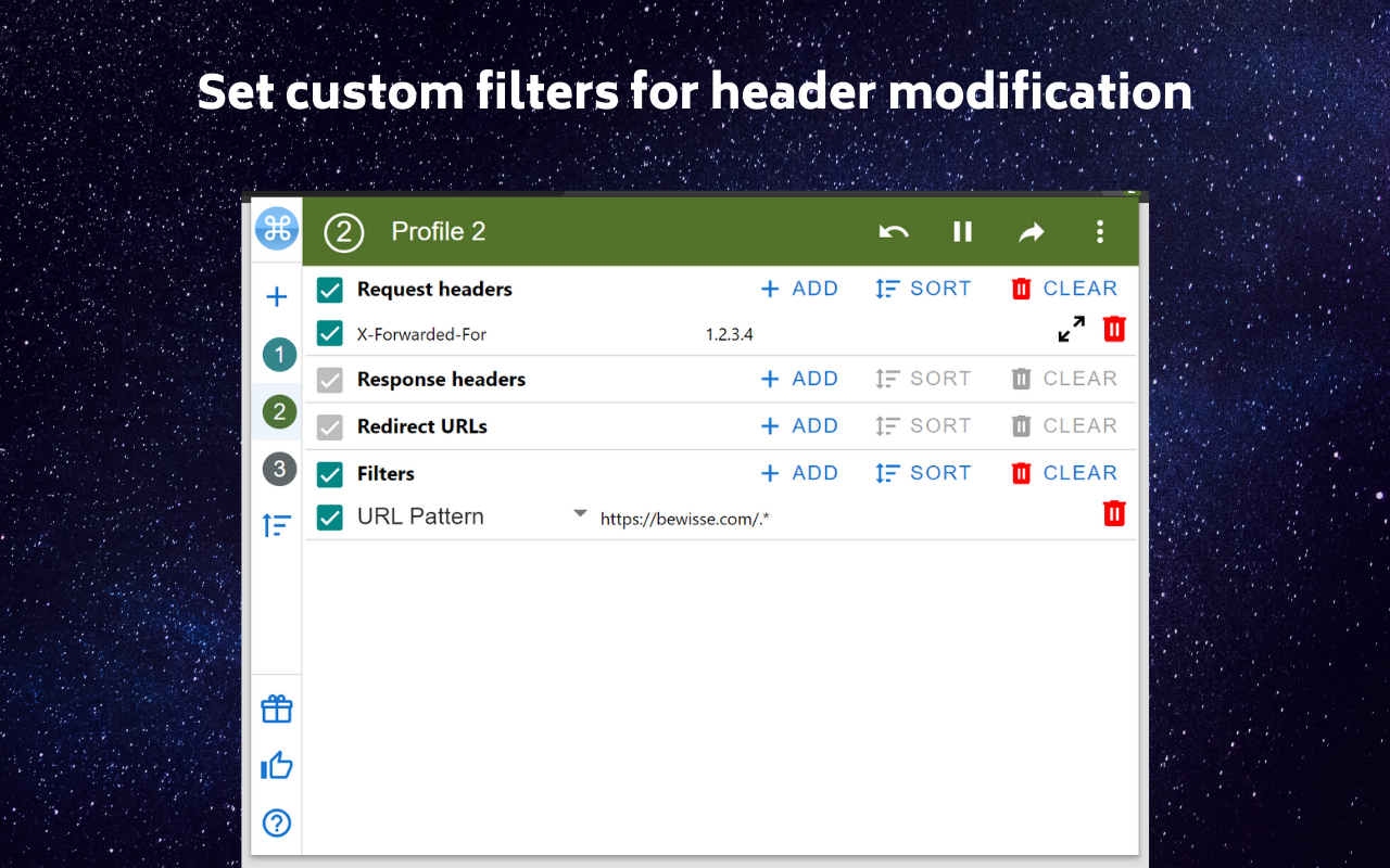 ModHeader - Modify HTTP headers截图5