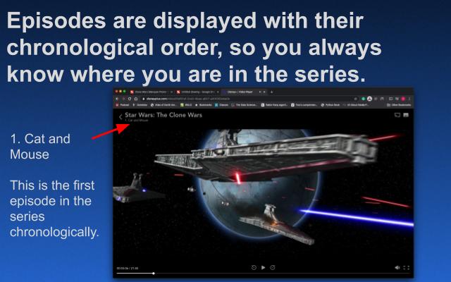 Star Wars Clone Wars Chronological Disney+截图2