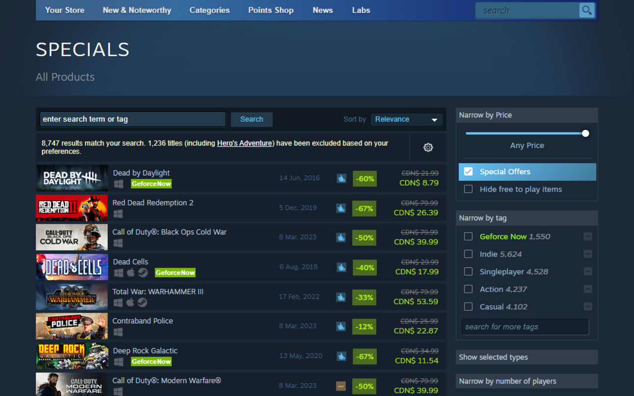 Show GeForce Now on Steam截图4