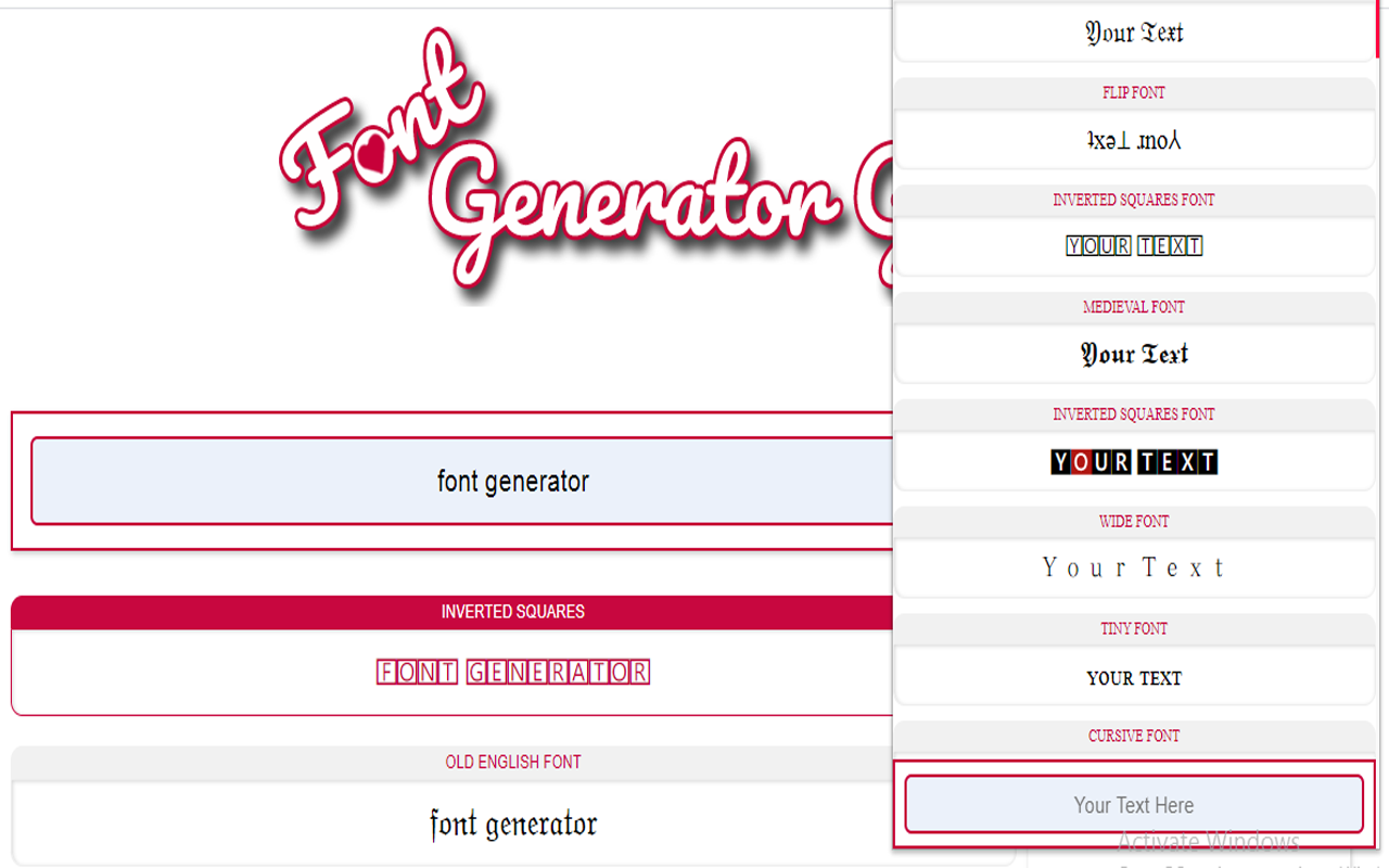 Font Generator截图1