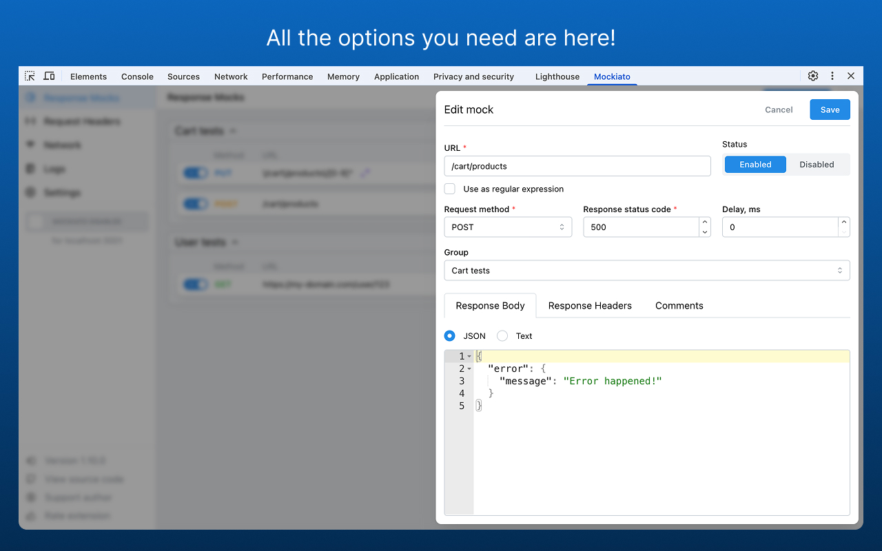 Mockiato — Free API Testing & Mocking Tool截图4