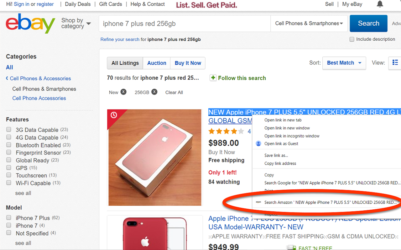 Right Click to Search: Amazon ALL COUNTRIES!截图1