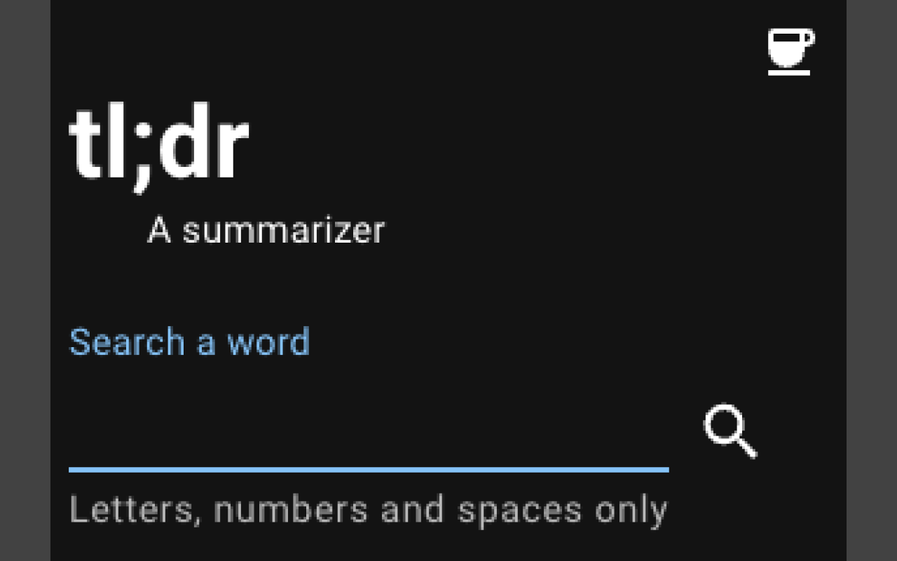 TLDR: AI dictionary截图1