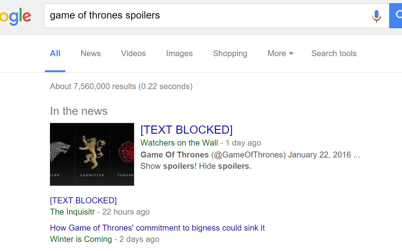 Ryan's Spoiler Blocker截图1