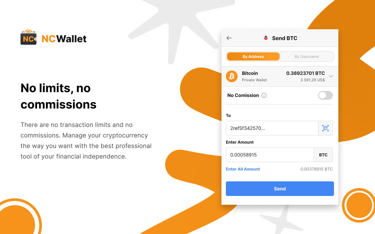 NC Wallet: Crypto wallet without fees截图1