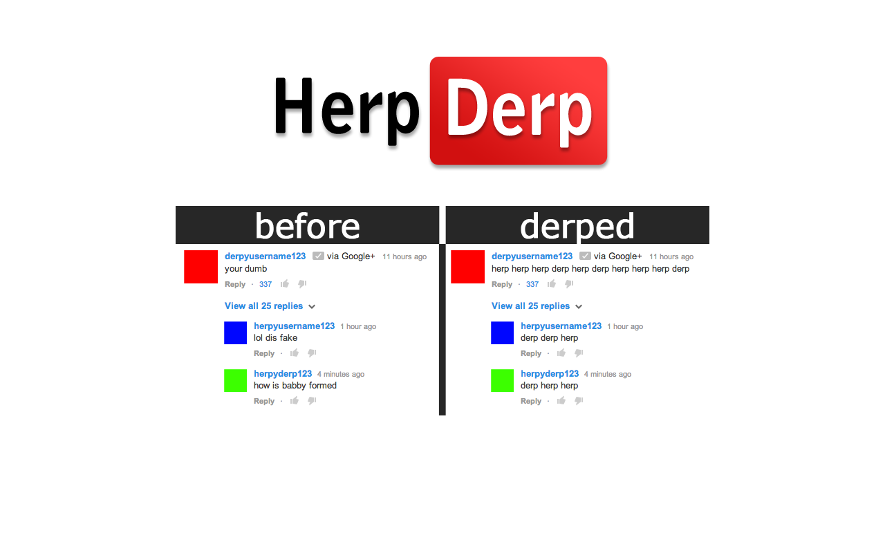 Herp Derp for YouTube™截图1