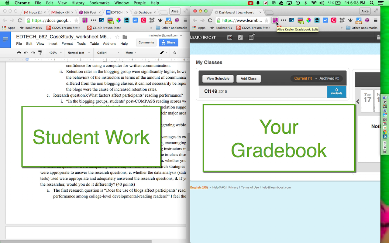 Alice Keeler Gradebook Split截图2