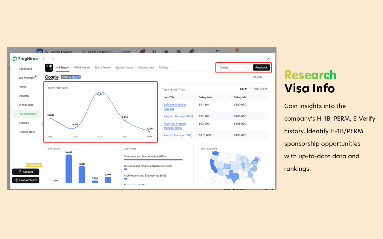 FrogHire.ai - H1B Sponsor Checker, Job Analyzer截图5