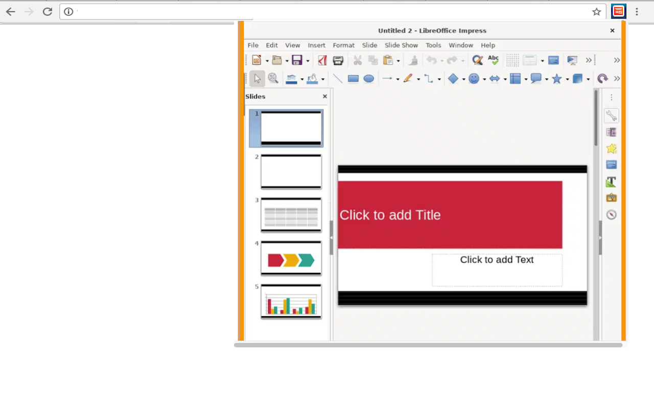 LibreOffice Impress 在线截图3