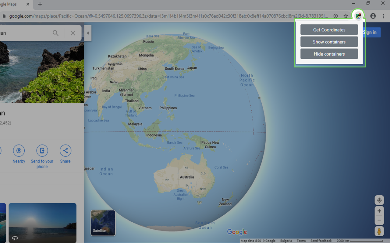 Show/Hide Google Maps Containers截图2