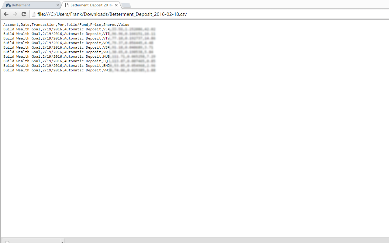 Betterment PDF to CSV exporter截图1