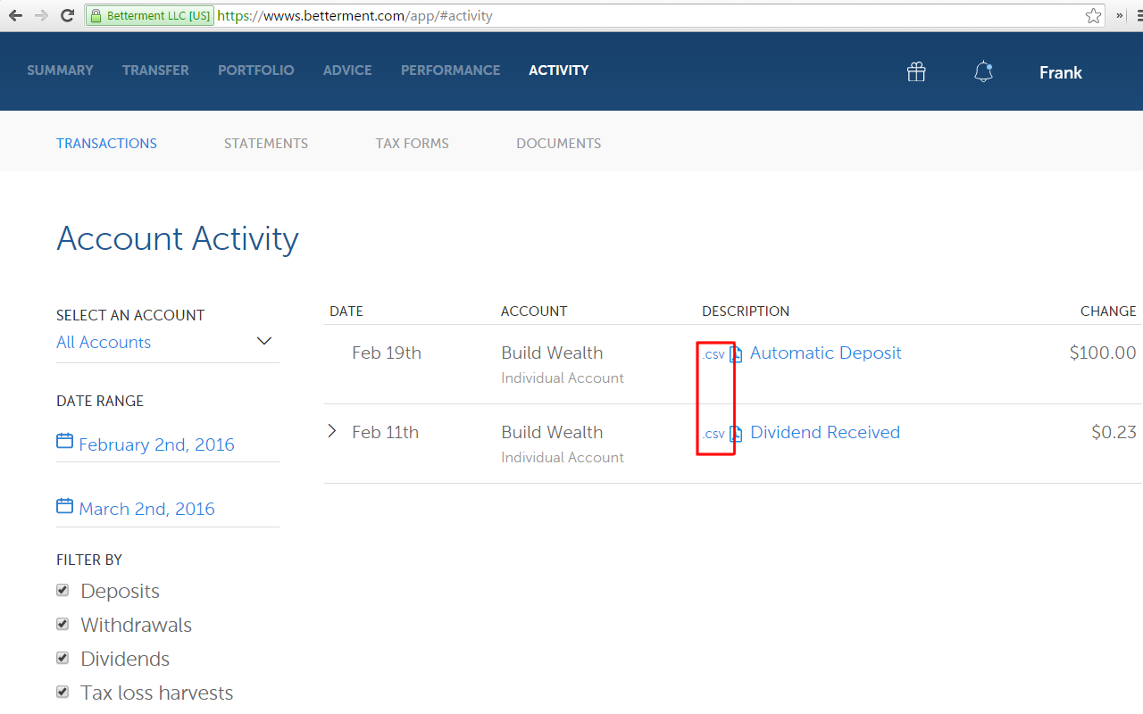 Betterment PDF to CSV exporter截图2