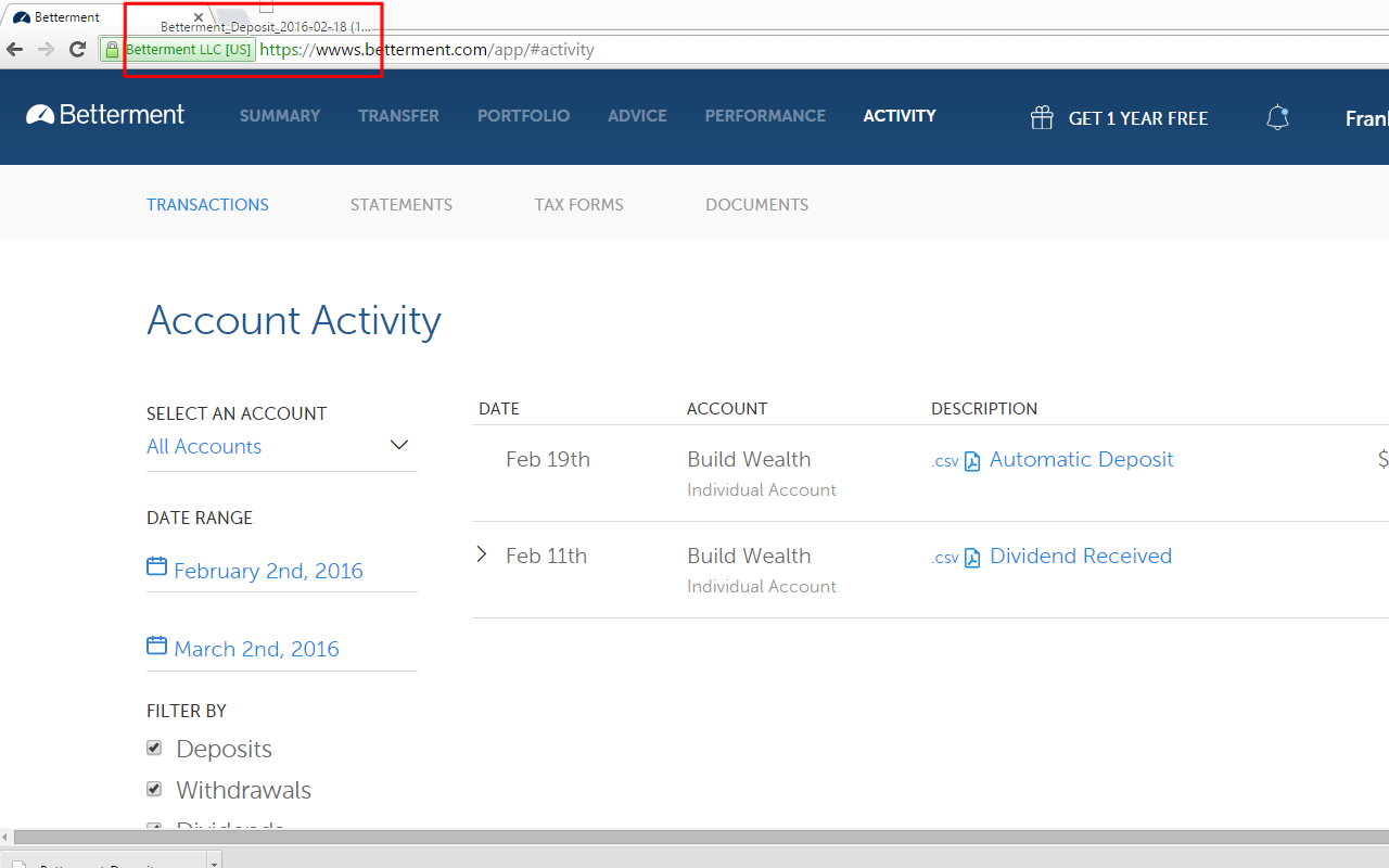 Betterment PDF to CSV exporter截图4