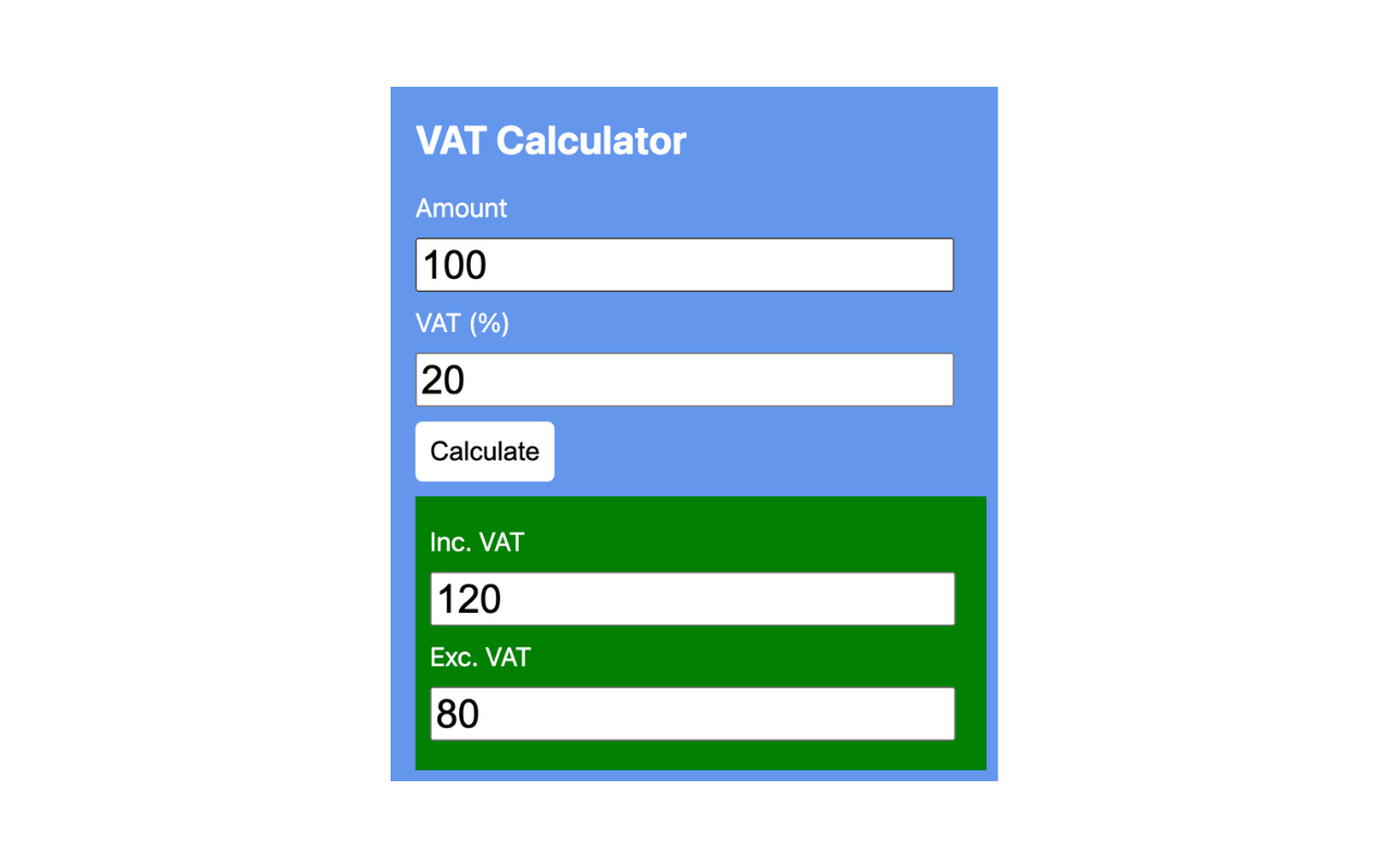 VAT Calculator截图1