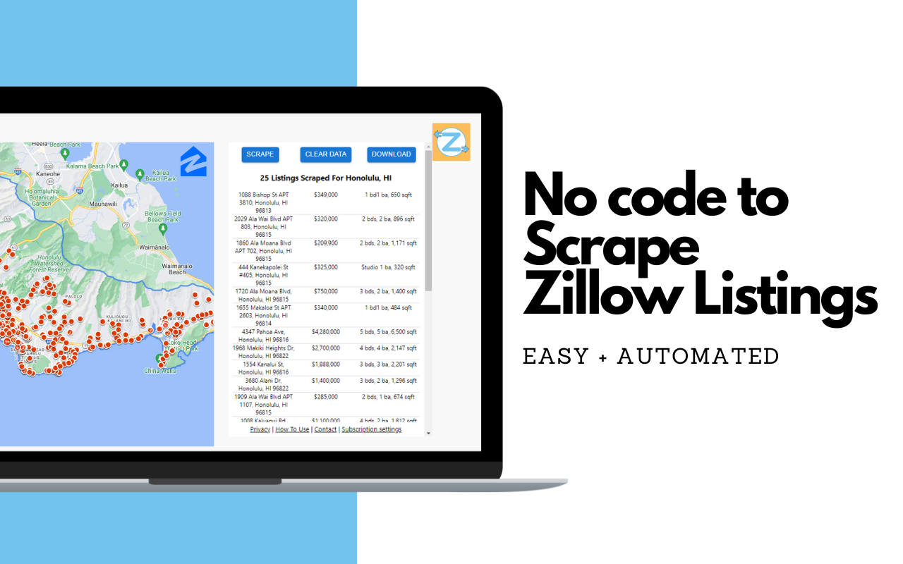 Z Real Estate Scraper for Zillow截图1