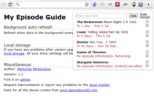 My Episode Guide截图2