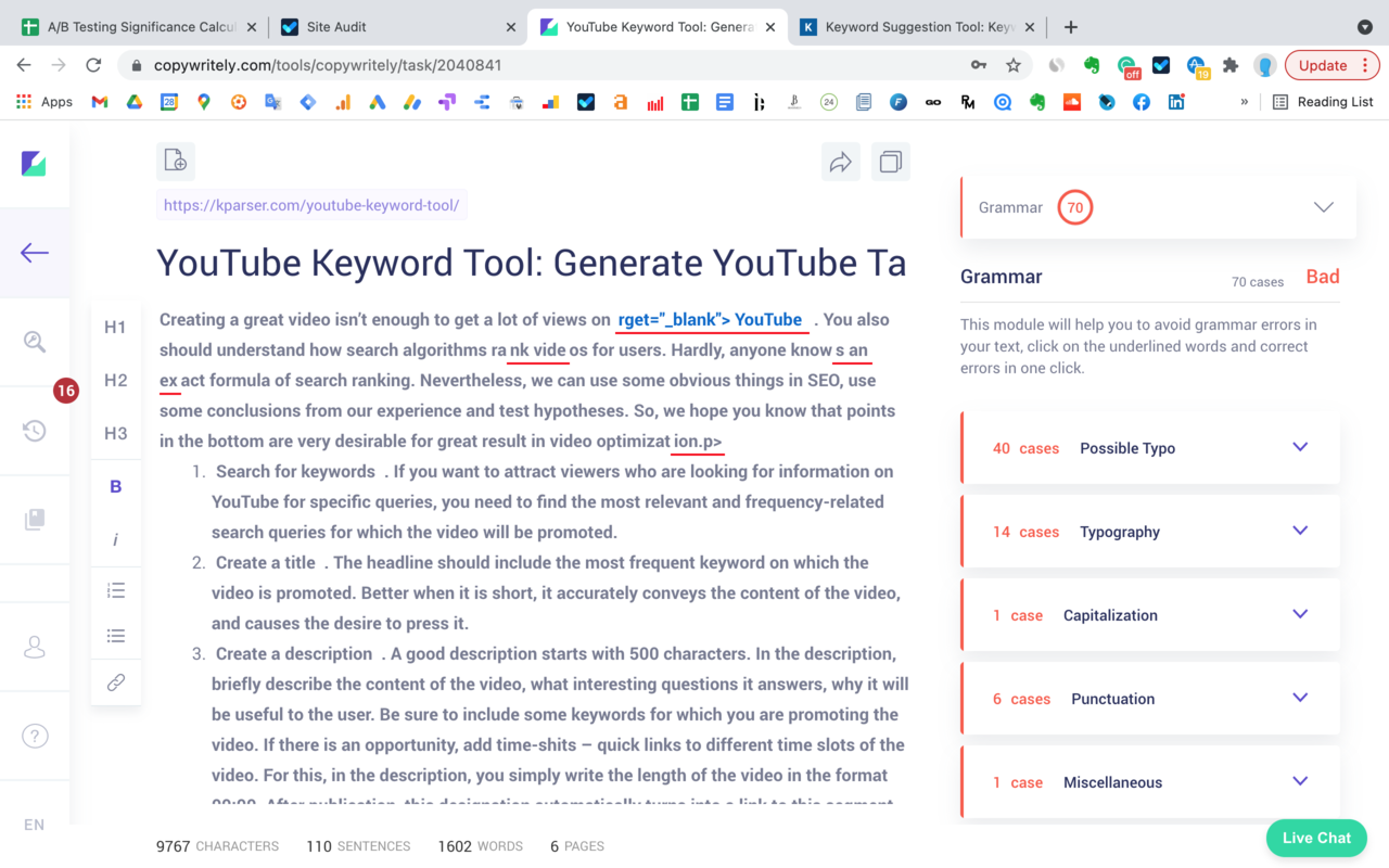 SEO Content Checker: Plagiarism & Readability截图2