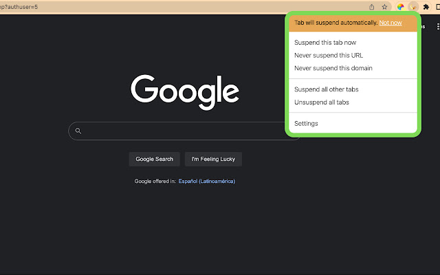 Tab Suspender 2.0截图2