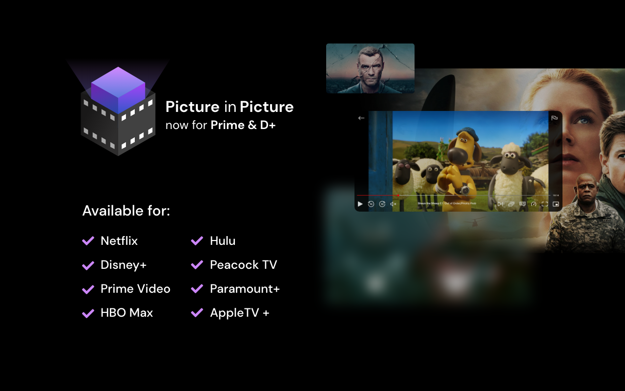 Netflix PiP 现在支持 Prime 和 D+截图3