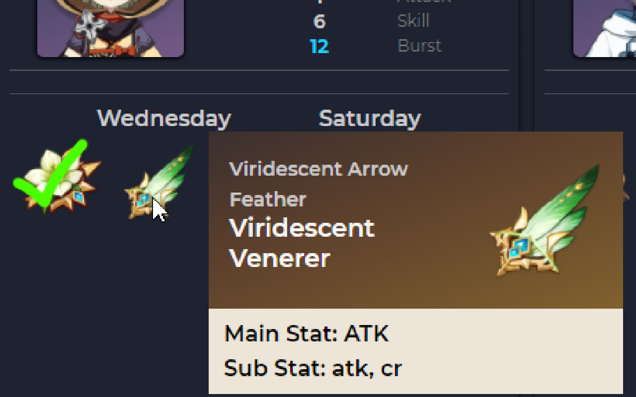Genshin Impact Artifact Planner for Genshin Center截图1