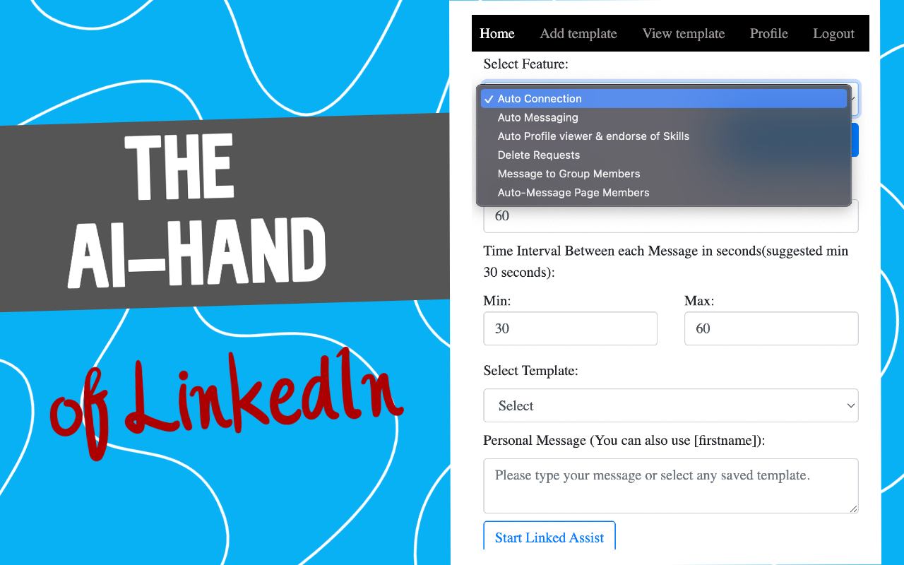 Linked Assist - LinkedIn Automation Tool截图2