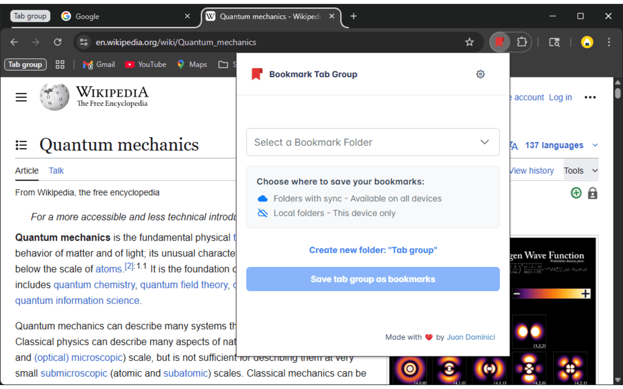 Bookmark Tab Group截图4
