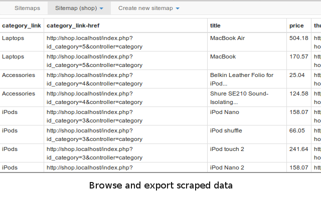 Web Scraper - Free Web Scraping截图2