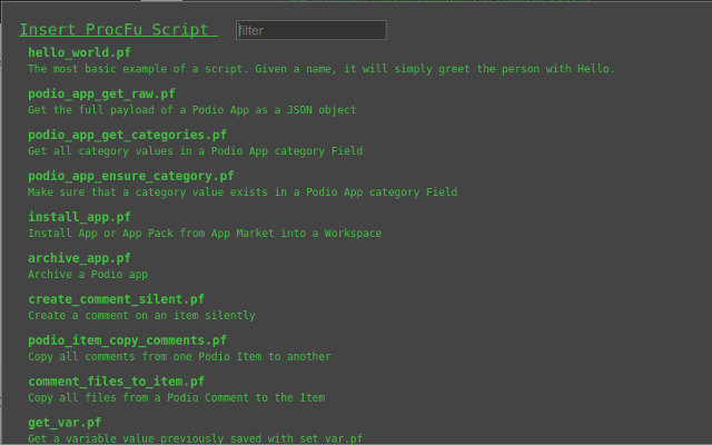 ProcFu for GlobiFlow截图4