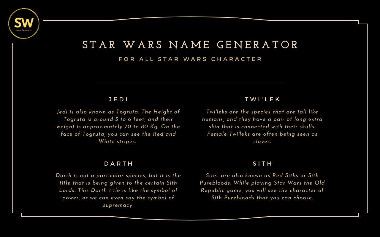 Star Wars Name Generator截图2