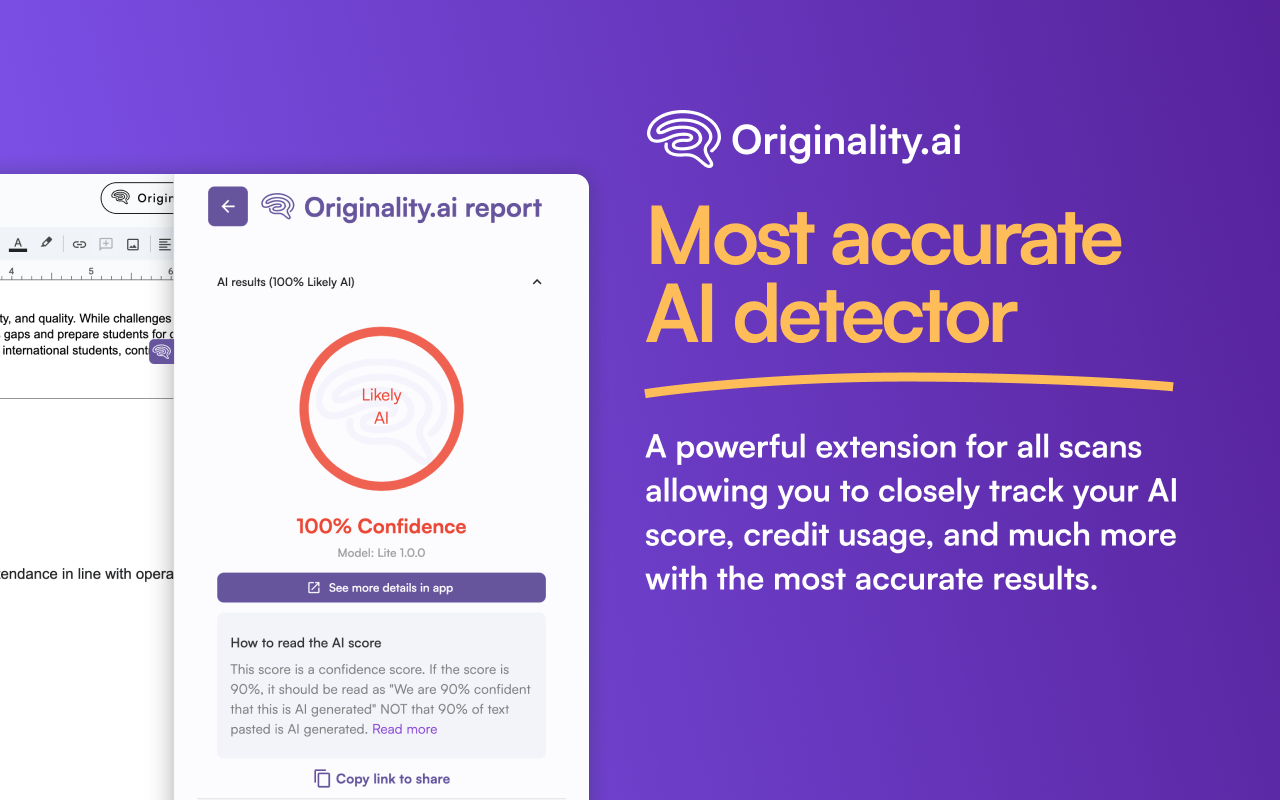 AI Detector and Human Writing Report - Originality.ai截图3