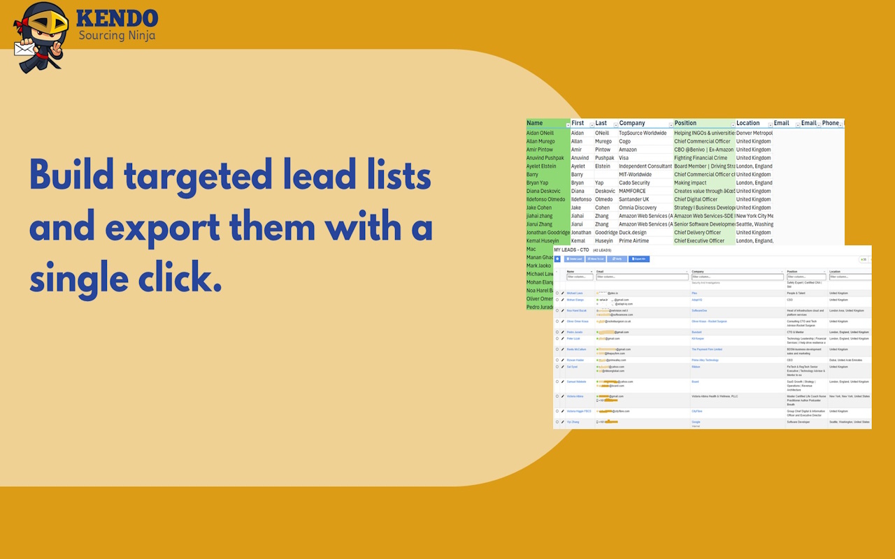 Email Finder-Kendo Sourcing Ninja截图1