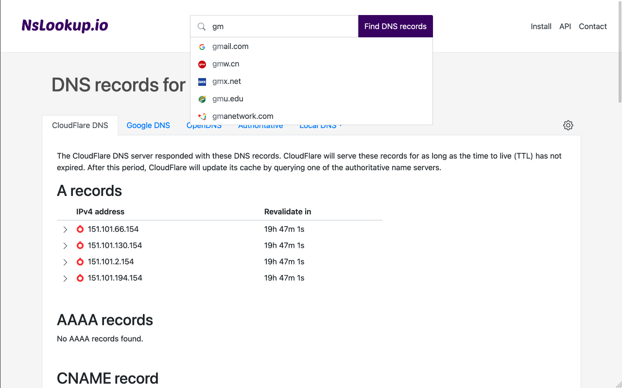 NsLookup - Find DNS Records截图1