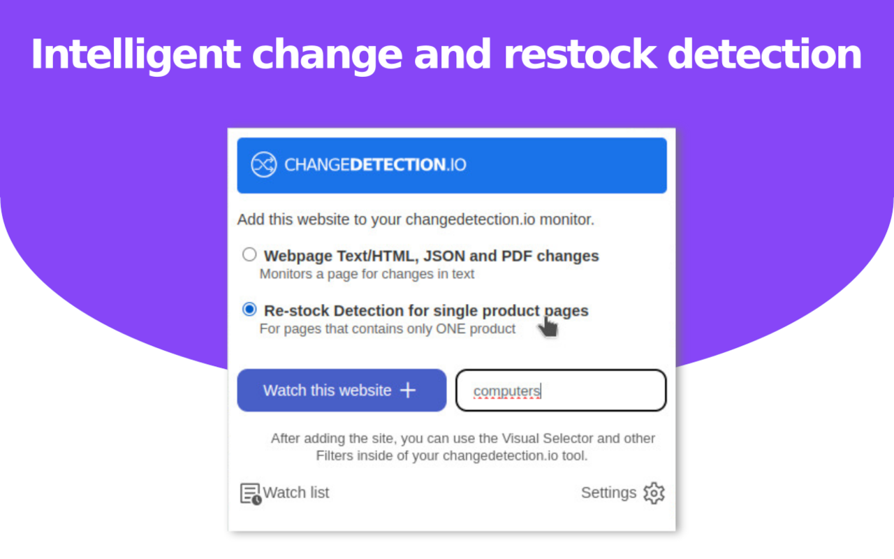 Changedetection.io Website Monitor截图3