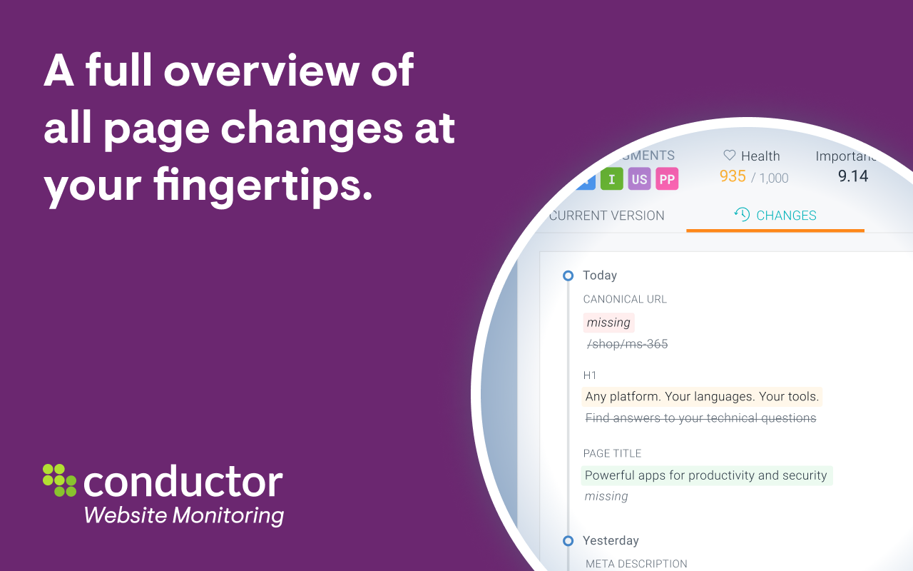 Conductor Website Monitoring截图3