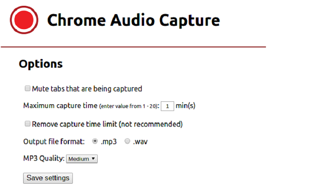 Chrome Audio Capture截图1