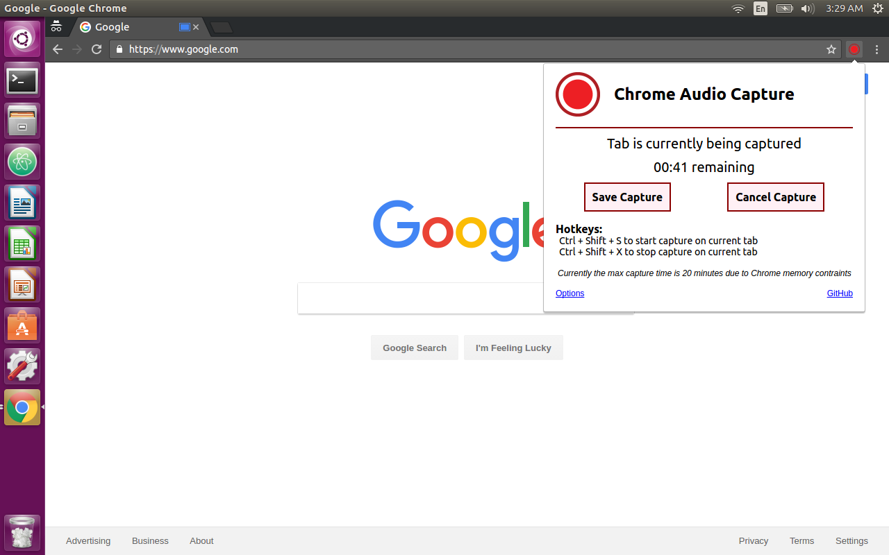 Chrome Audio Capture截图3