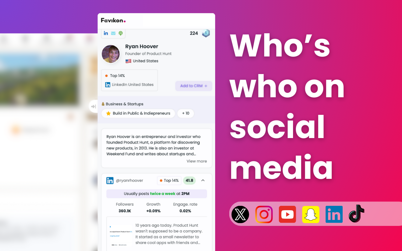 Influencer Analytics with AI by Favikon截图3