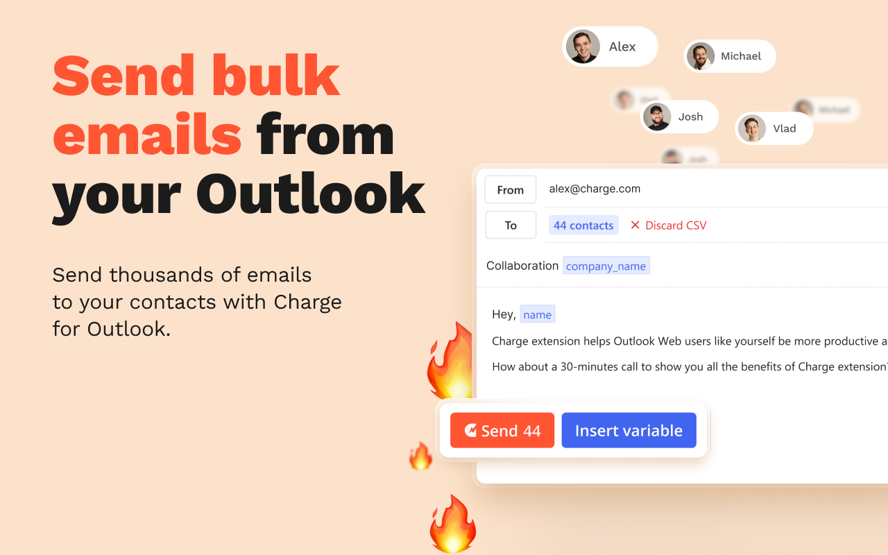Charge for Outlook: Send mass emails截图3