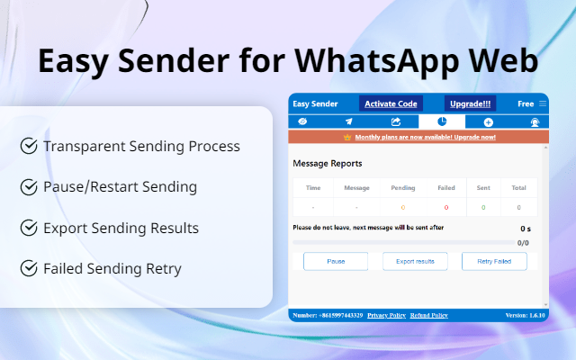 WA Self Sender - WhatsApp 群发助手(Easy Sender)截图4