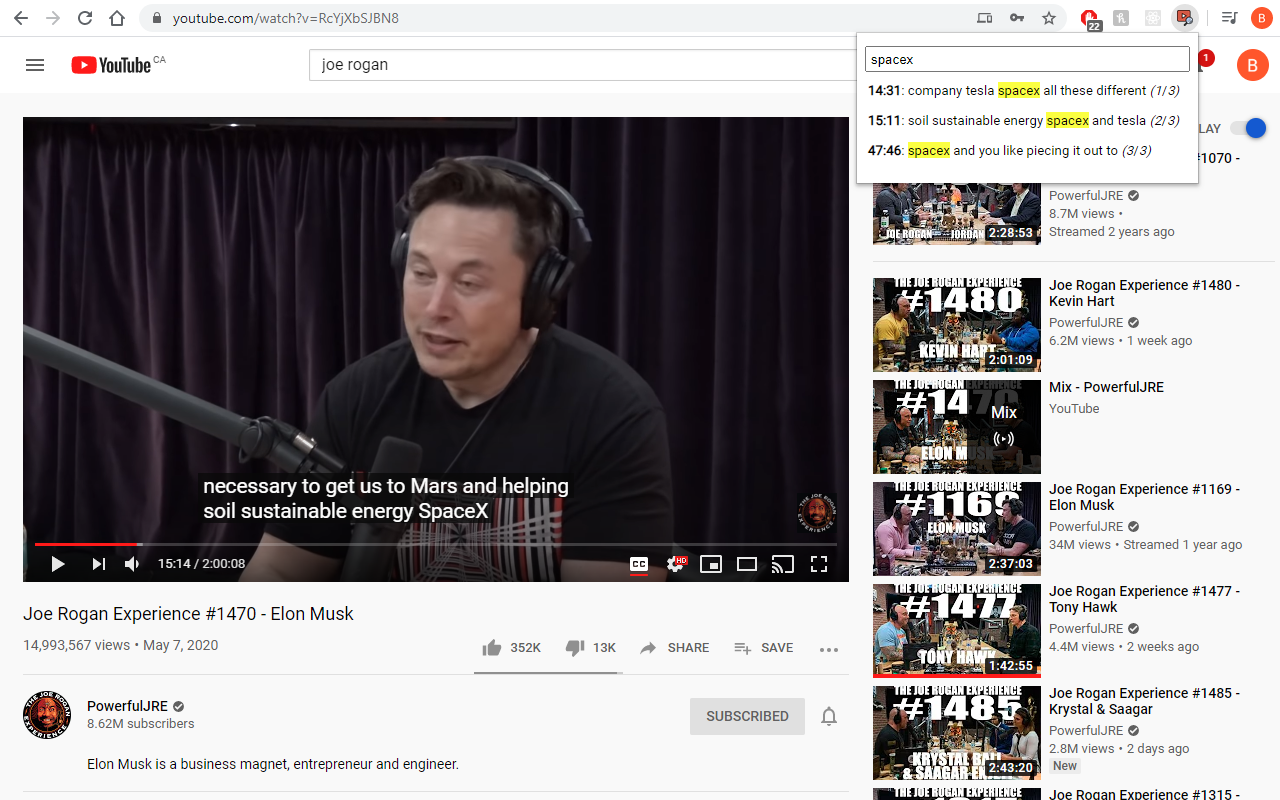 YouTube Captions Search截图2