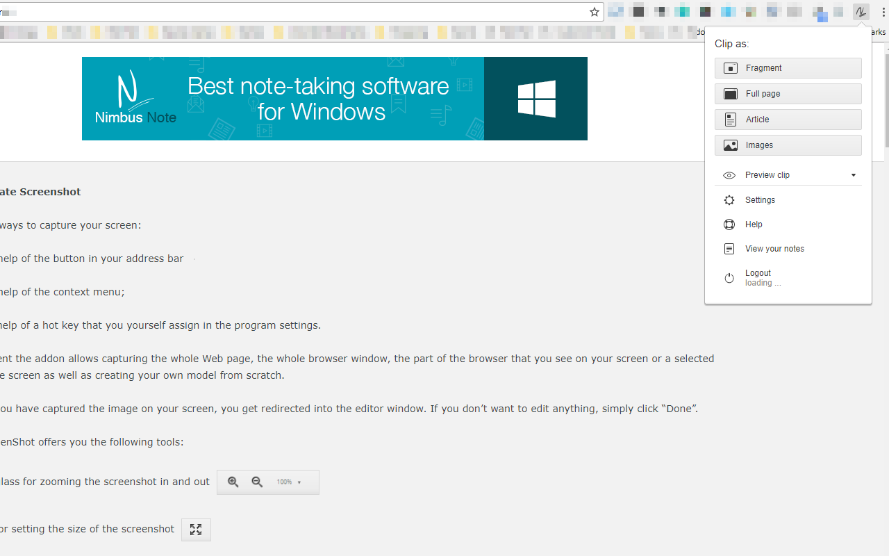 Web Clipper (Nimbus)截图4