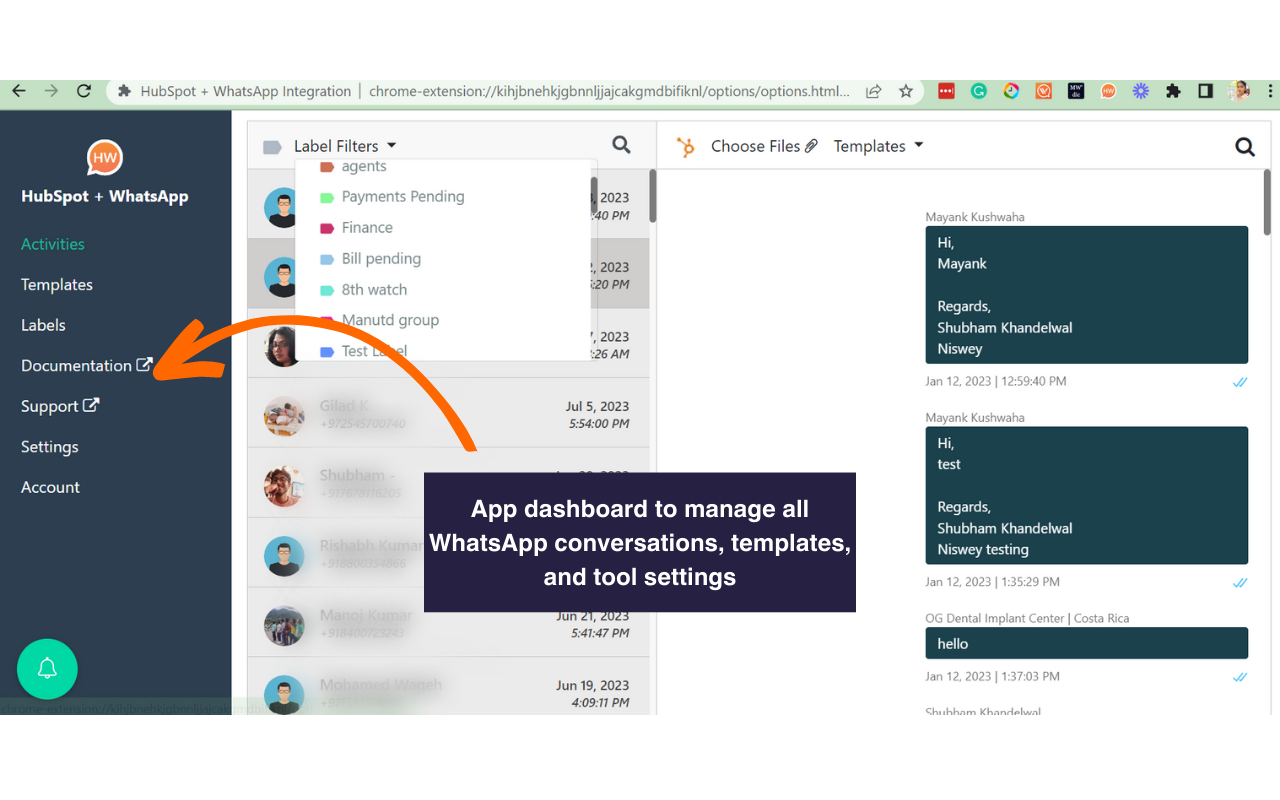 HubSpot + WhatsApp Integration截图4