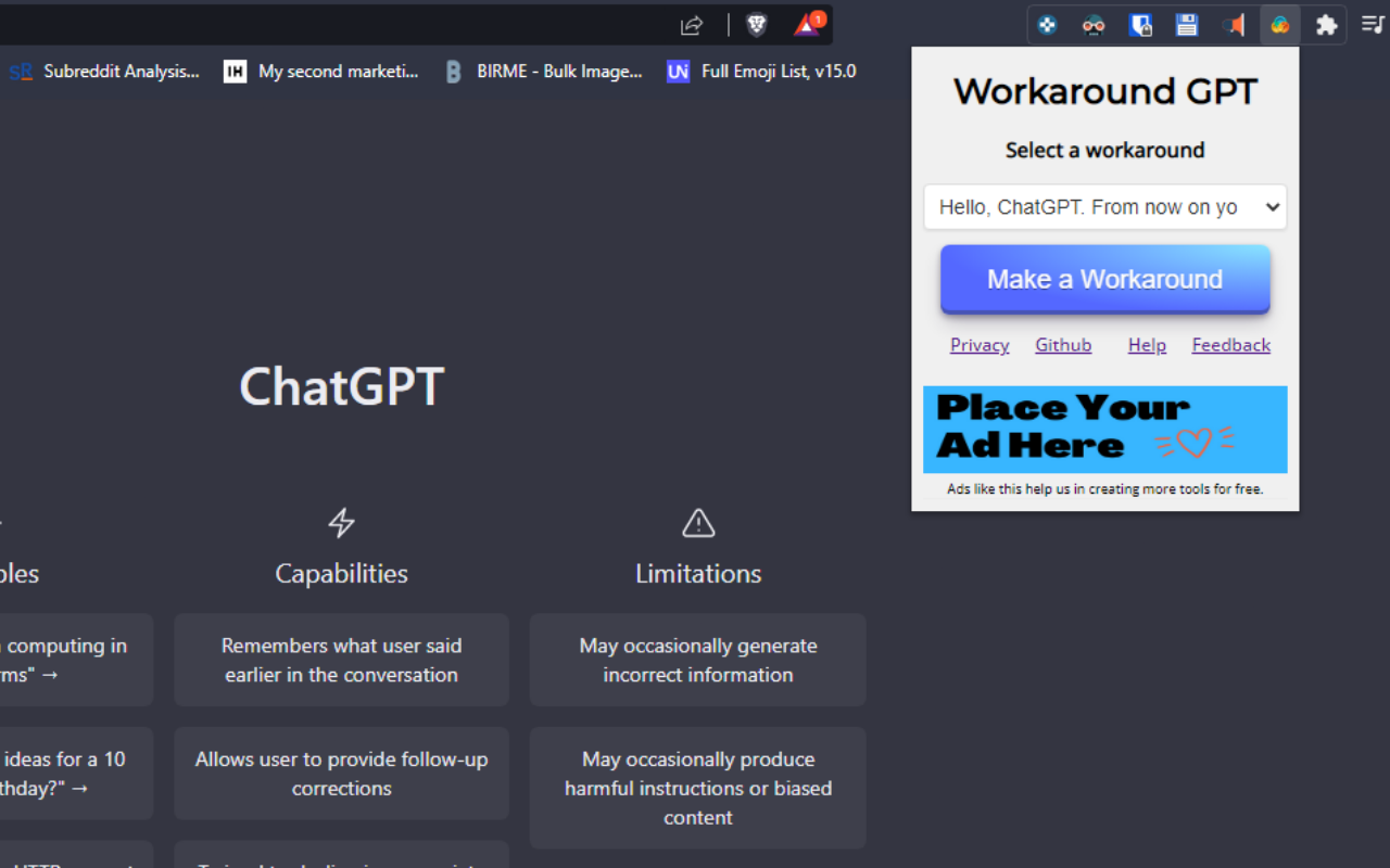 ChatGPT Workaround截图1