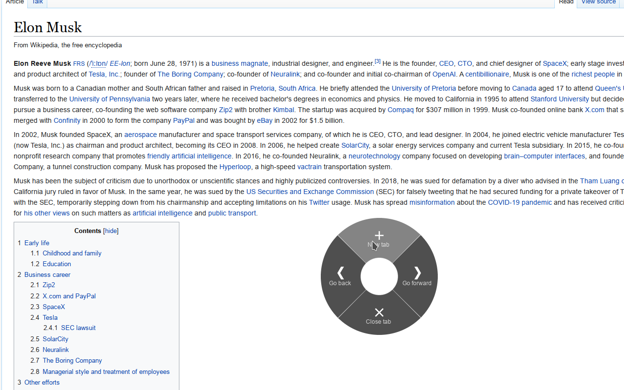 Circle Mouse Gestures (pie menu)截图3