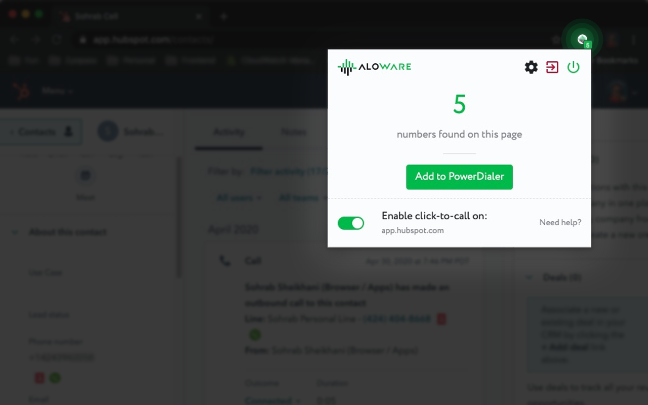 Aloware Click-To-Call截图2